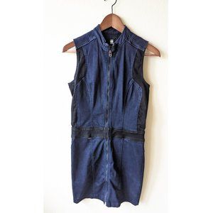 G-Star Raw Zip Up Denim Mini Dress